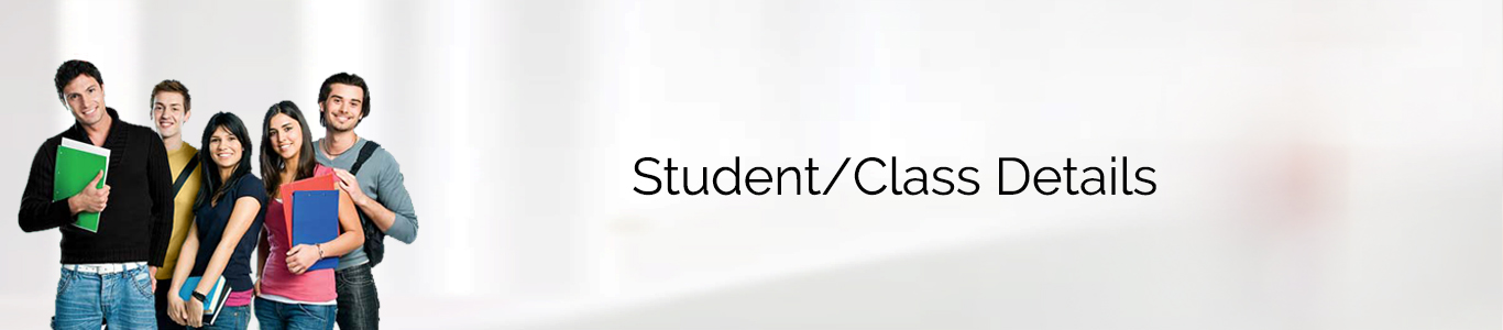 student/class details myclassadmin